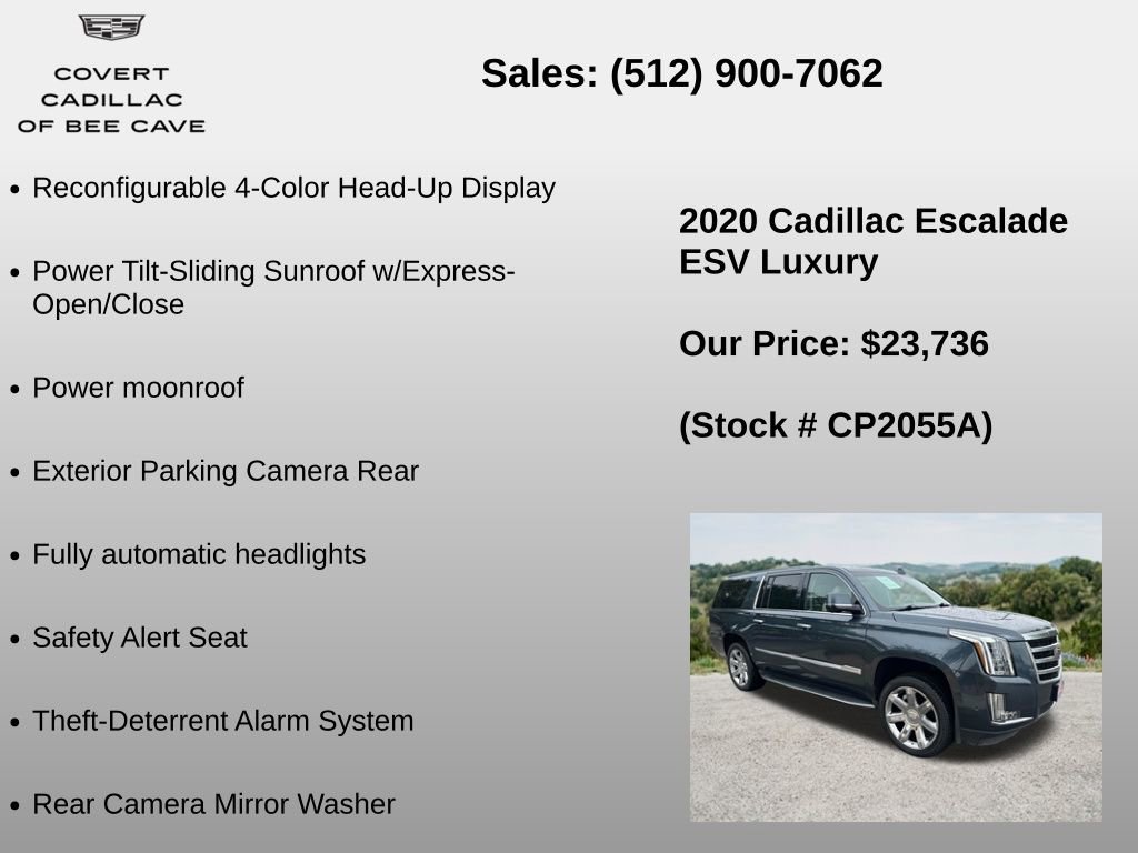 Used 2020 Cadillac Escalade ESV Luxury RWD image 30