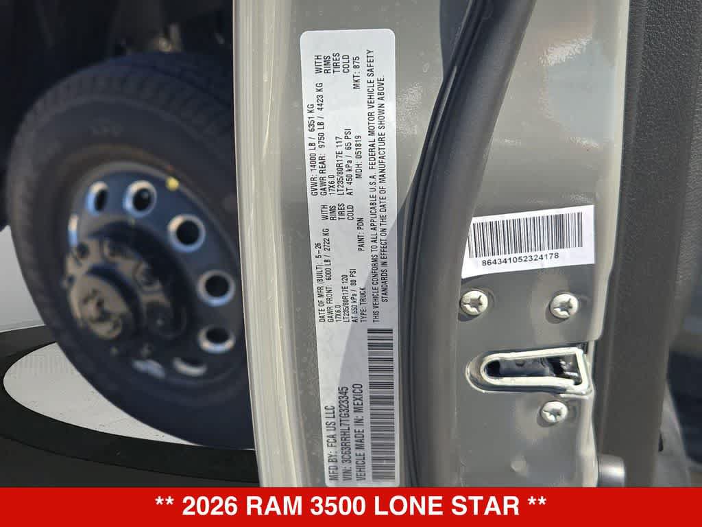 New 2026 RAM 3500 Lone Star AWD/4WD image 36