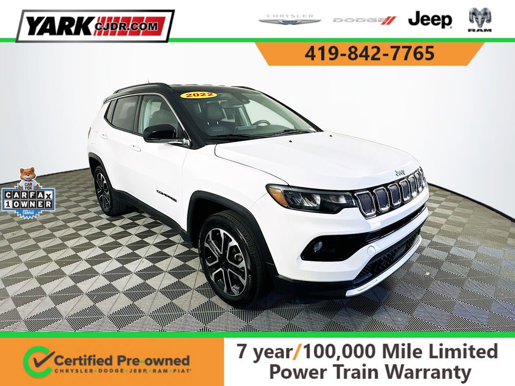 Certified 2022 Jeep Compass Limited AWD/4WD image 1