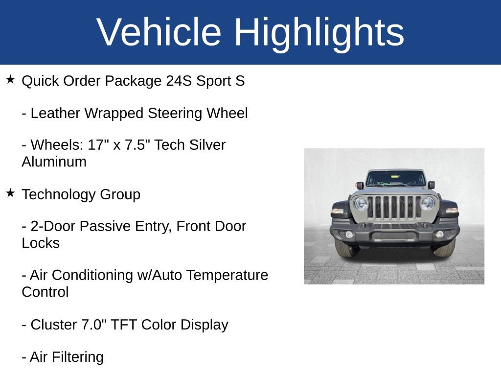 Used 2022 Jeep Wrangler Unlimited Sport w/ Sun And Sound Package image 4