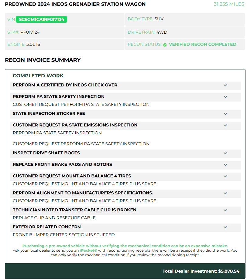 Used 2024 INEOS Grenadier AWD/4WD image 9
