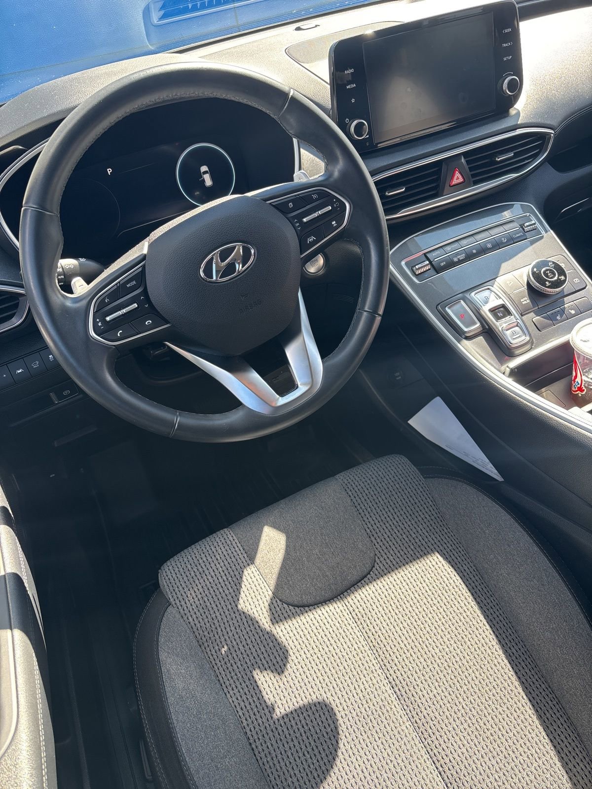 Used 2021 Hyundai Santa Fe Blue image 3