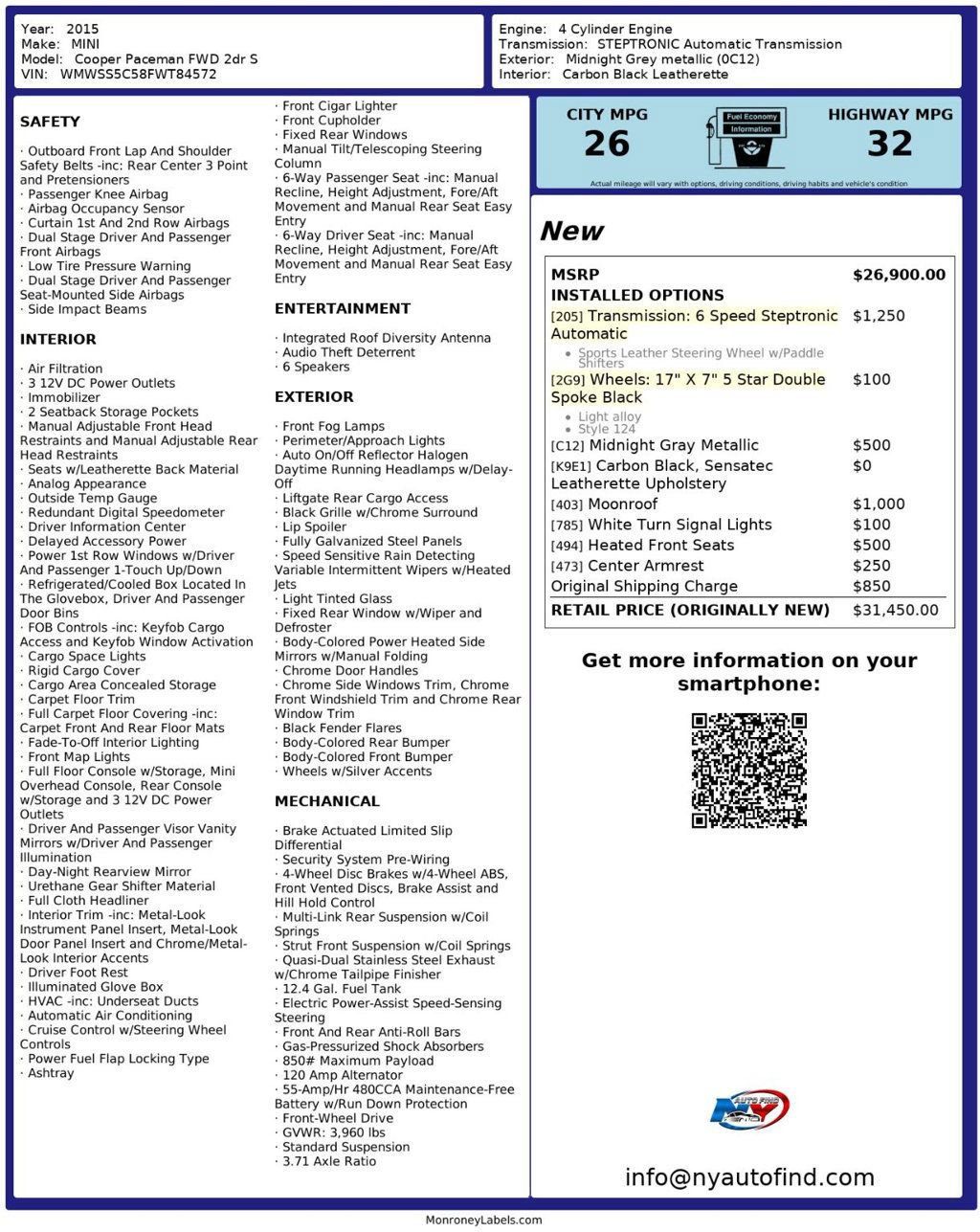 Used 2015 MINI Cooper Paceman S image 24
