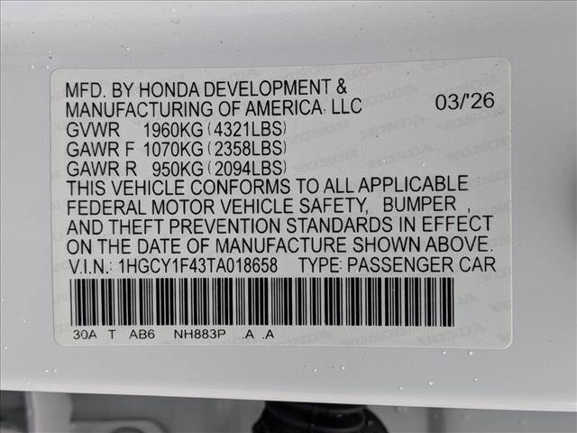 New 2026 Honda Accord SE image 18