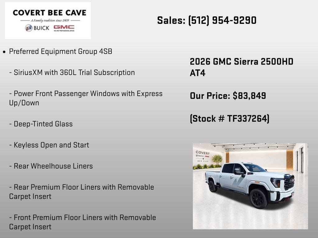 New 2026 GMC Sierra 2500 AT4 w/ AT4 Premium Plus Package AWD/4WD image 7