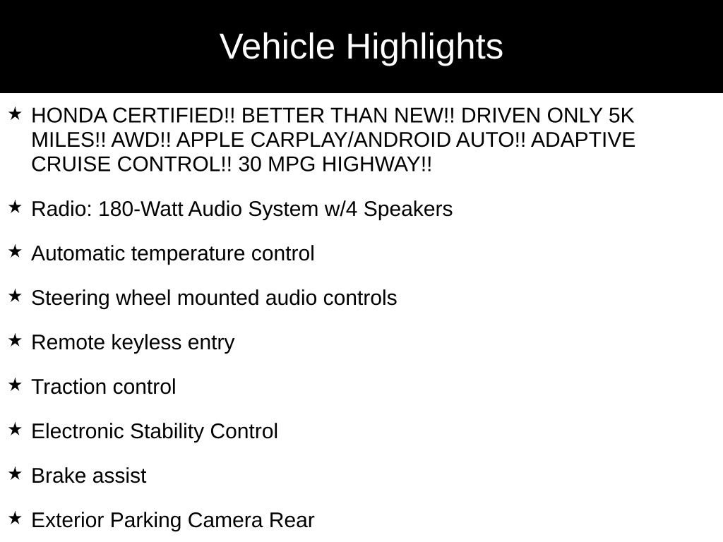Certified 2025 Honda HR-V LX image 36