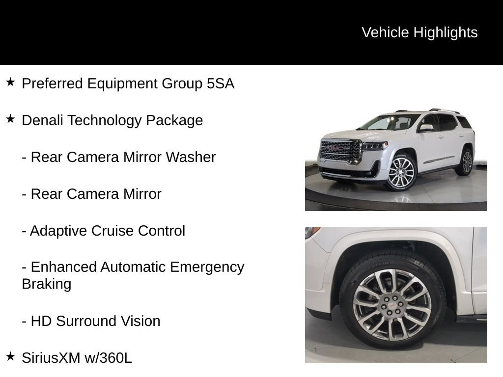 Used 2023 GMC Acadia Denali w/ Denali Technology Package AWD/4WD image 7