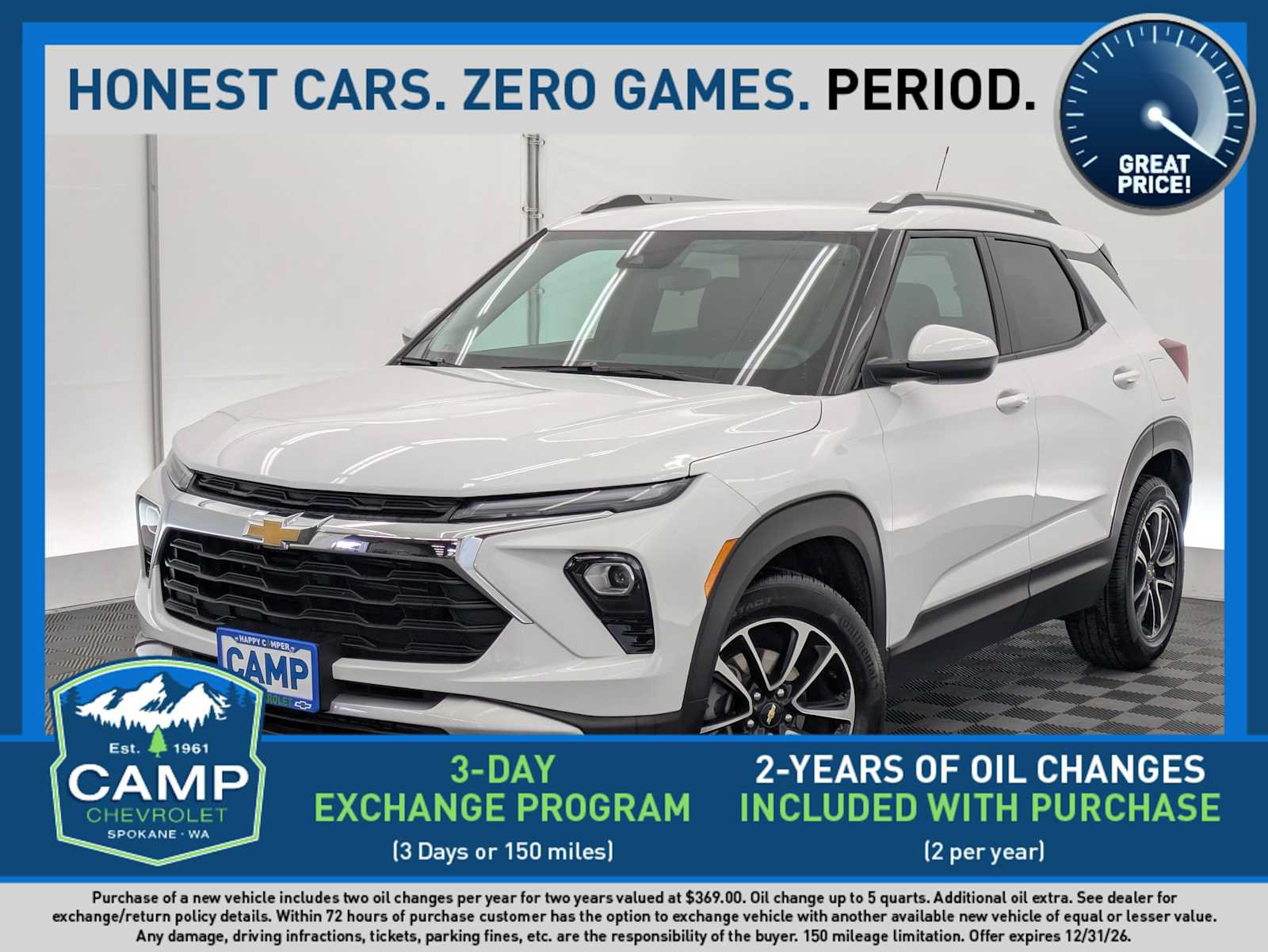 Used 2024 Chevrolet TrailBlazer LT w/ Driver Confidence Package FWD image 1