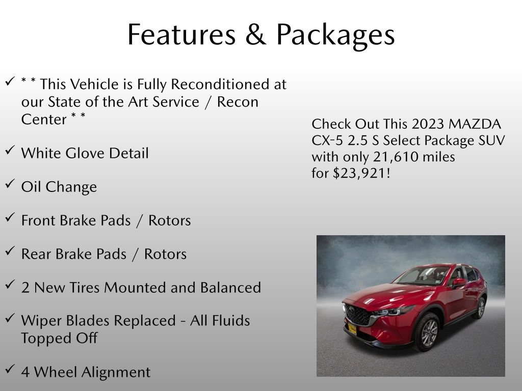 Certified 2023 MAZDA CX-5 AWD 2.5 S w/ Select Package image 4