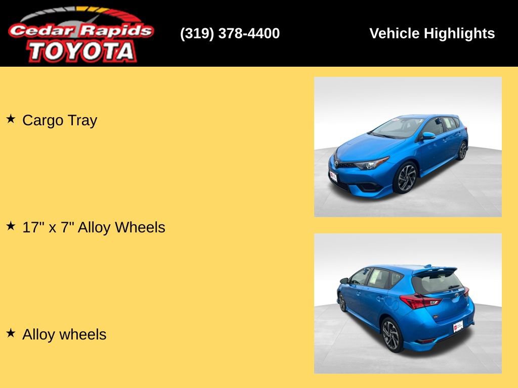 Certified 2018 Toyota Corolla iM w/ All-Weather Mat Package image 21
