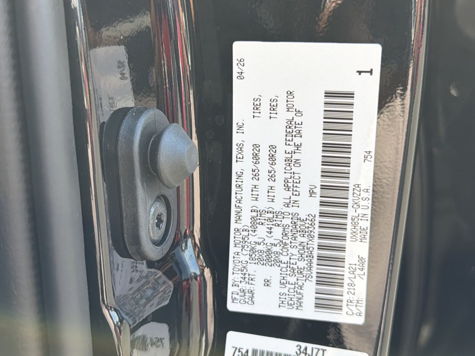New 2026 Toyota Sequoia Platinum AWD/4WD image 26