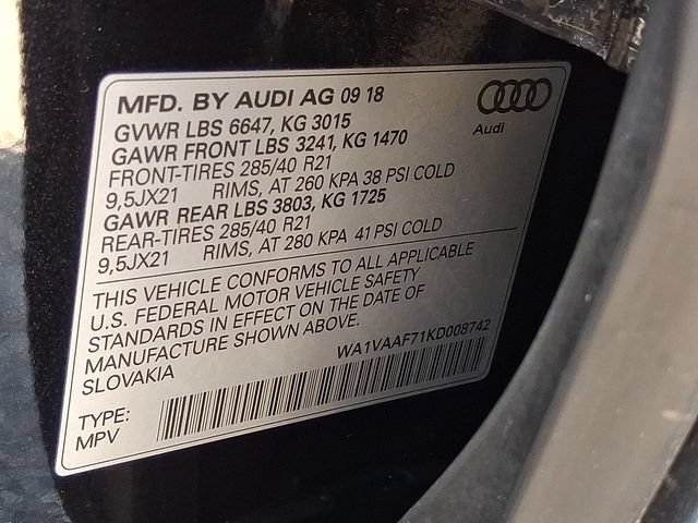 Used 2019 Audi Q7 3.0T Prestige w/ Prestige Package AWD/4WD image 30