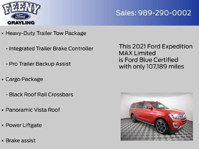 Certified 2021 Ford Expedition Max Limited AWD/4WD image 20
