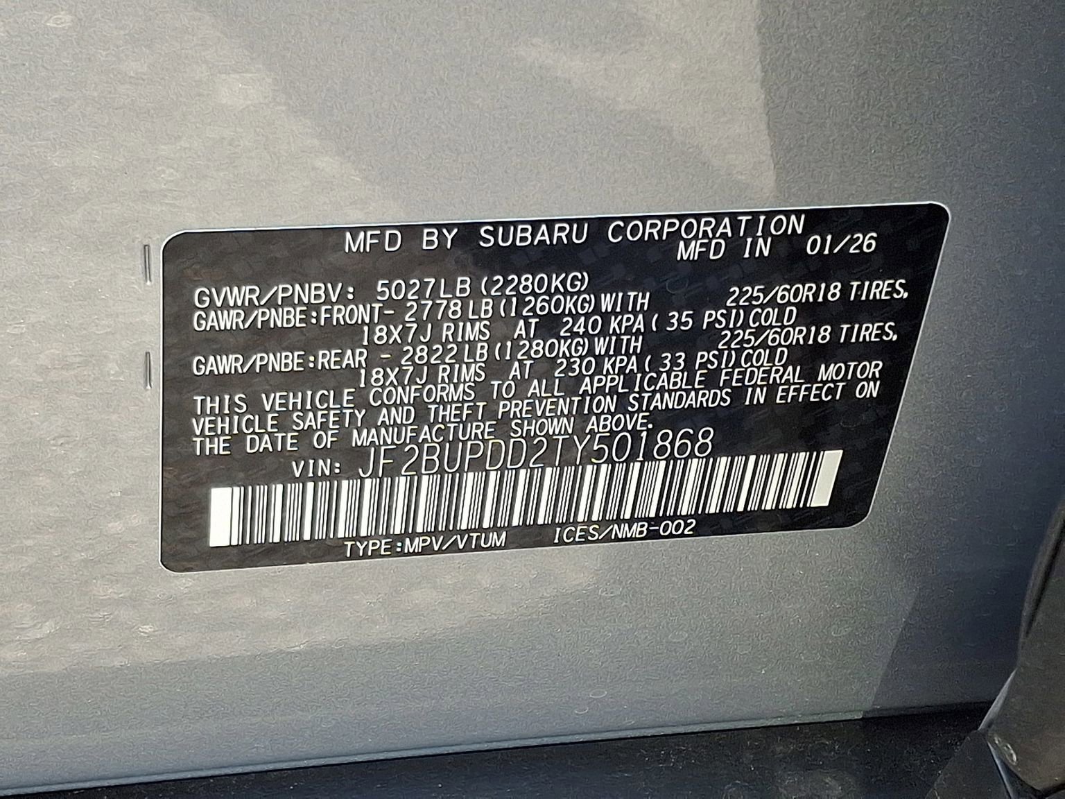 New 2026 Subaru Outback Limited image 12