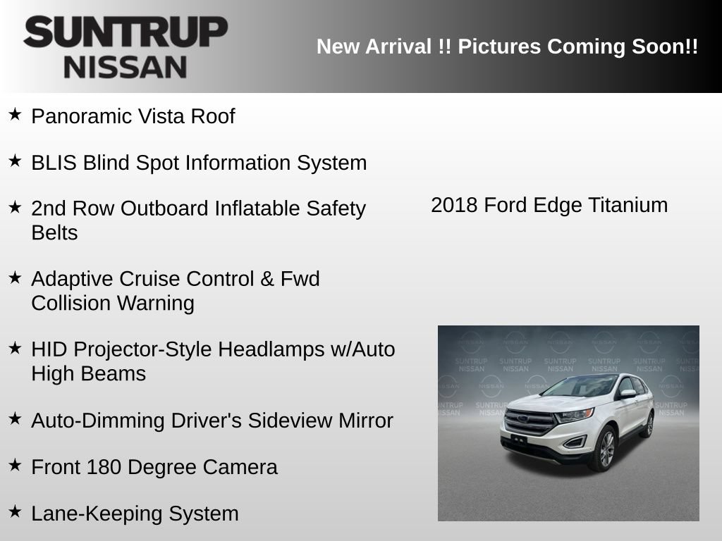Used 2018 Ford Edge Titanium w/ Equipment Group 302A FWD image 12