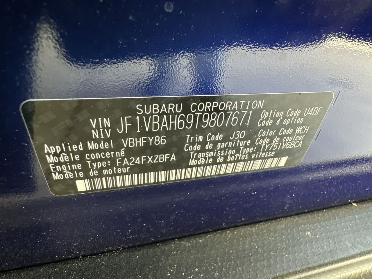New 2026 Subaru WRX Premium AWD/4WD image 29