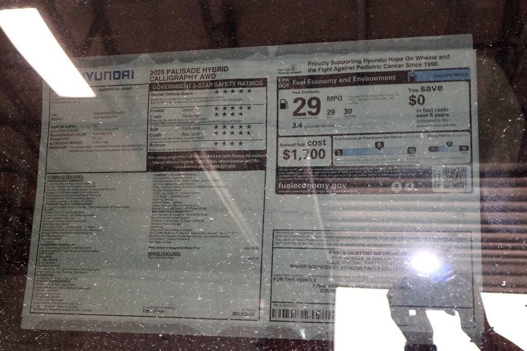 New 2026 Hyundai Palisade Calligraphy AWD/4WD image 39