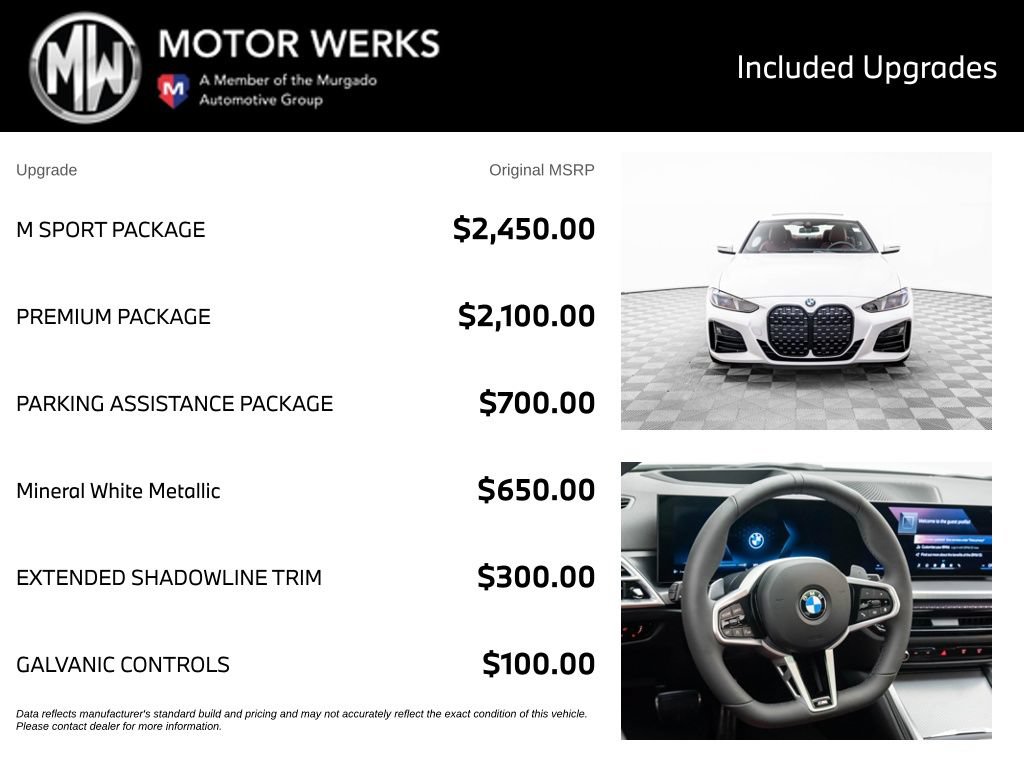 Certified 2026 BMW 430i xDrive Coupe w/ M Sport Package AWD/4WD image 4