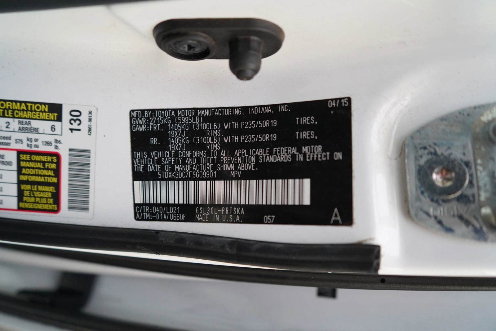 Used 2015 Toyota Sienna SE Premium image 10