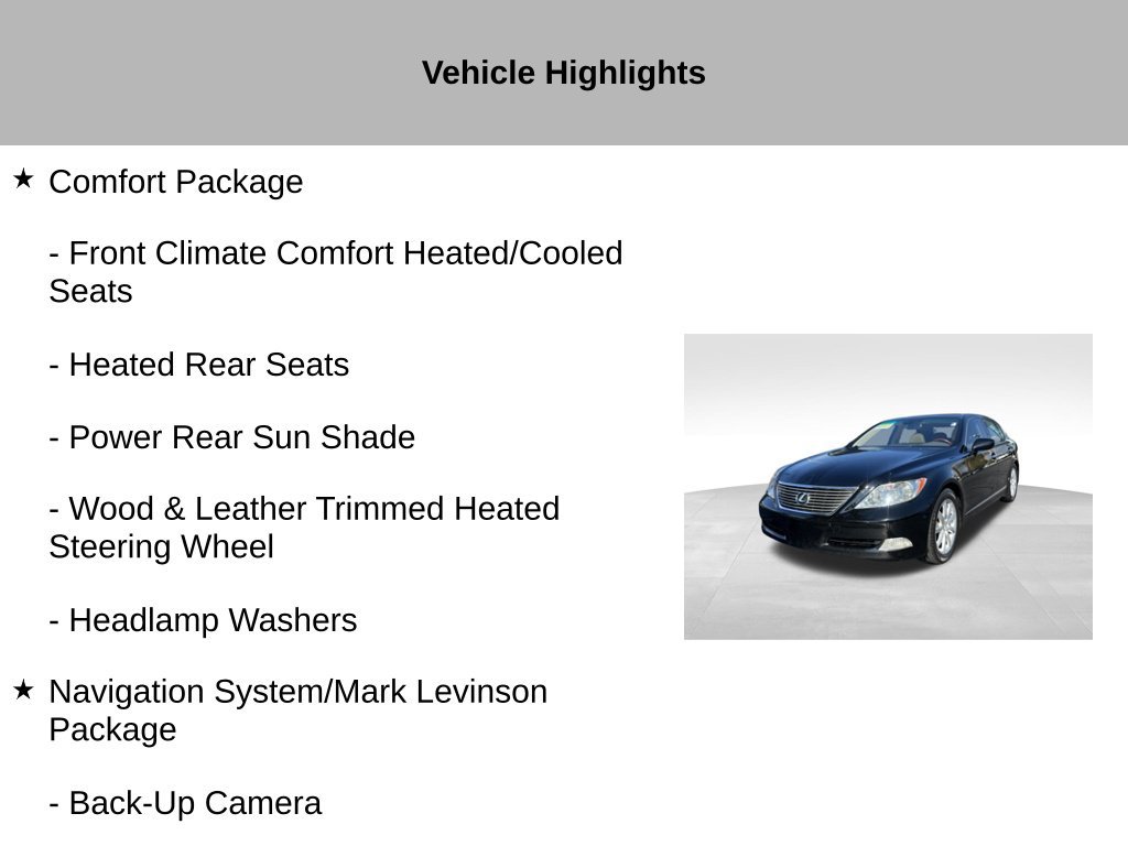 Used 2007 Lexus LS 460 RWD image 18