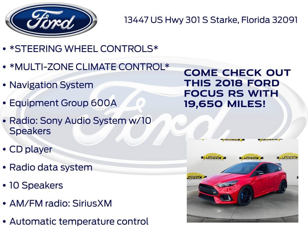 Used 2018 Ford Focus RS image 15