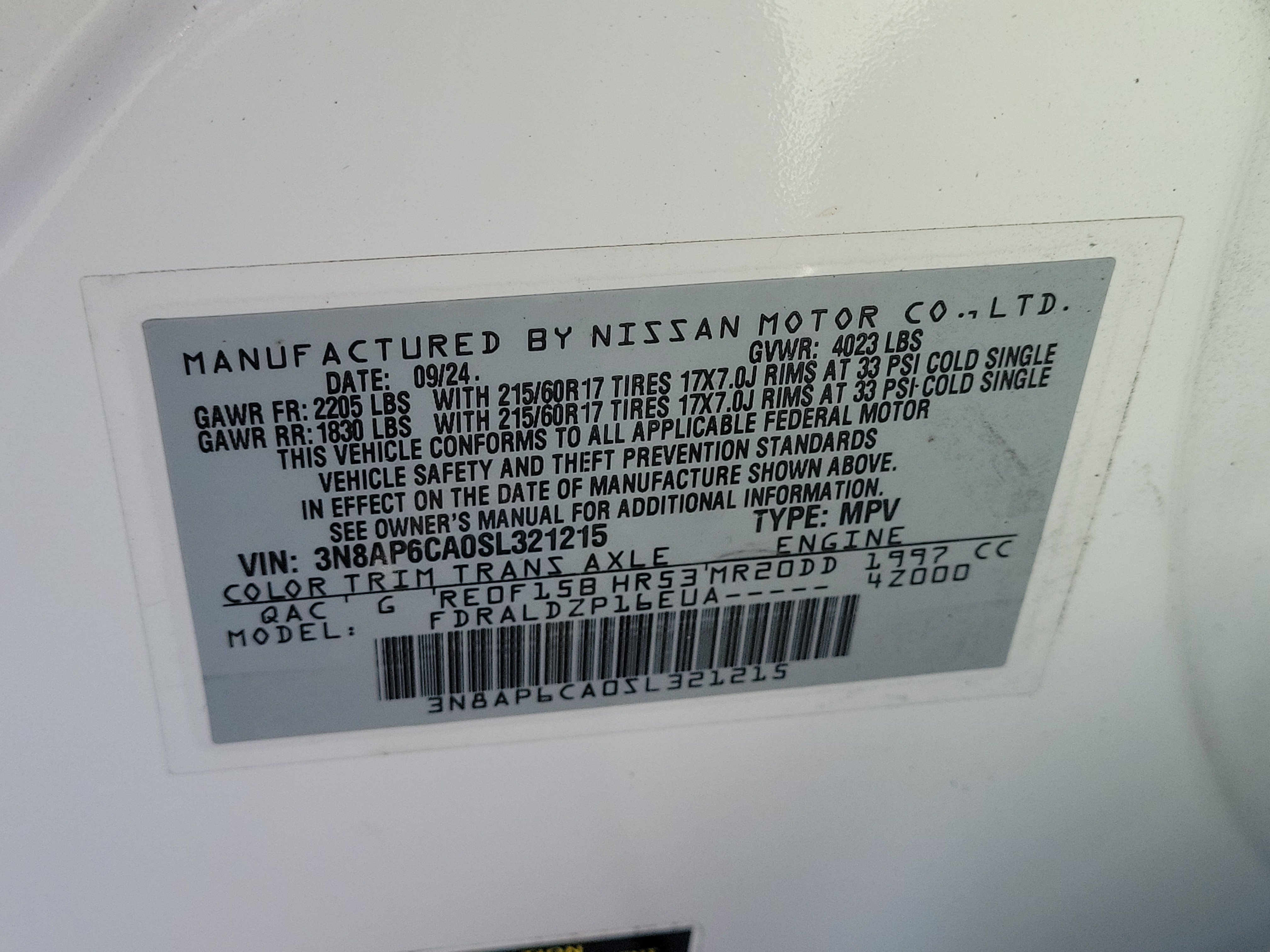 Certified 2025 Nissan Kicks SV FWD image 23