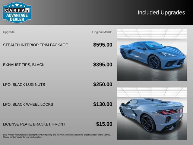 Used 2024 Chevrolet Corvette Stingray Preferred Conv w/ Stealth Interior Trim Package image 6
