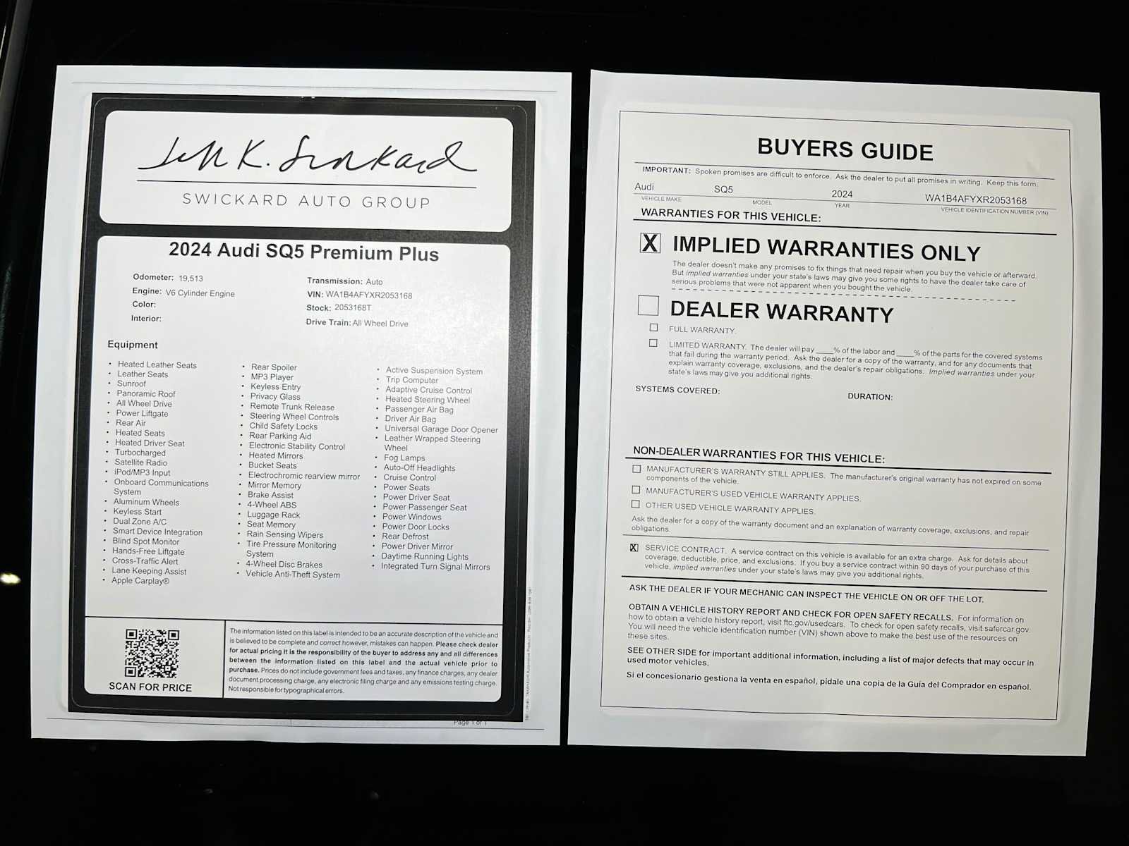 Used 2024 Audi SQ5 Premium Plus w/ Premium Plus Package AWD/4WD image 42