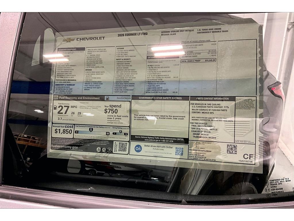 New 2026 Chevrolet Equinox LT w/ Midnight Edition image 15