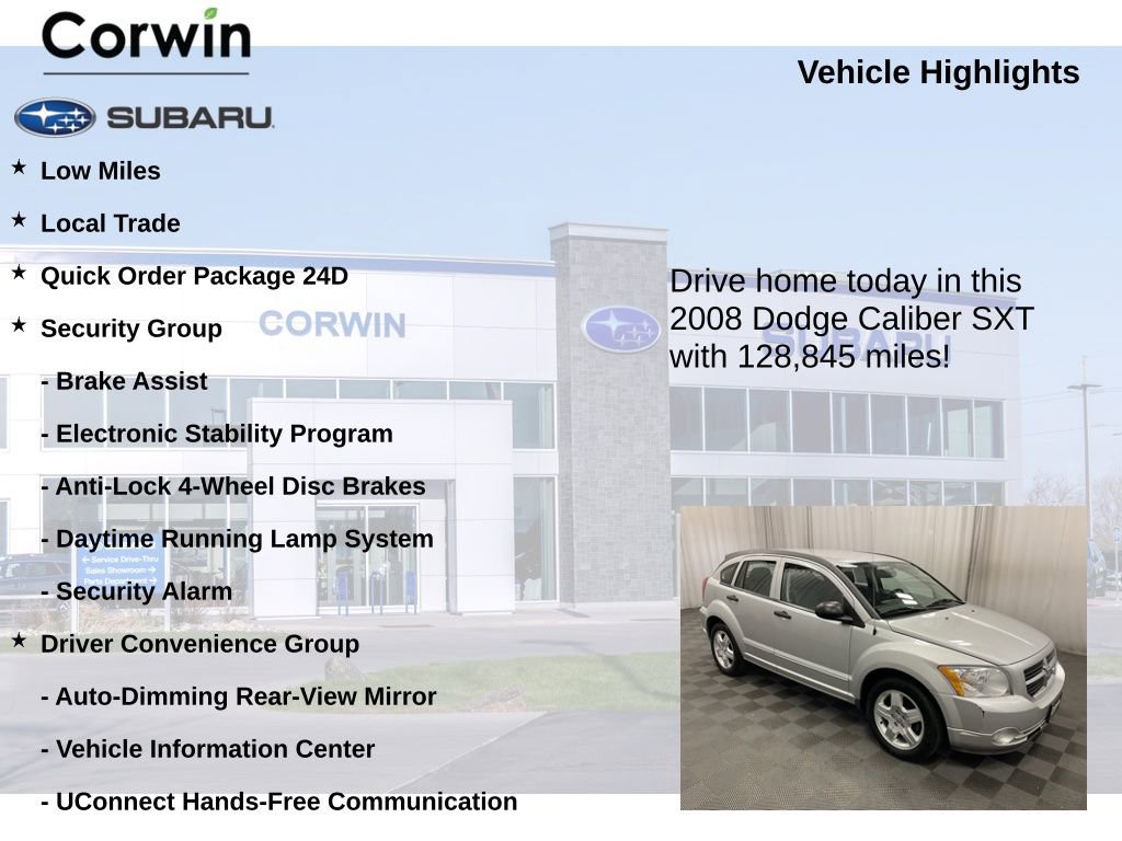 Used 2008 Dodge Caliber SXT w/ Driver Convenience Group image 6