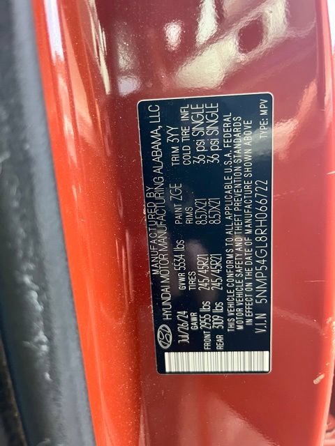 Certified 2024 Hyundai Santa Fe Calligraphy FWD image 15