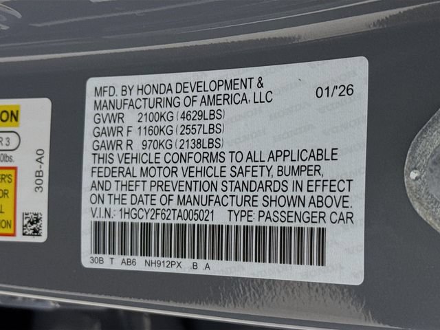 New 2026 Honda Accord EX-L image 34
