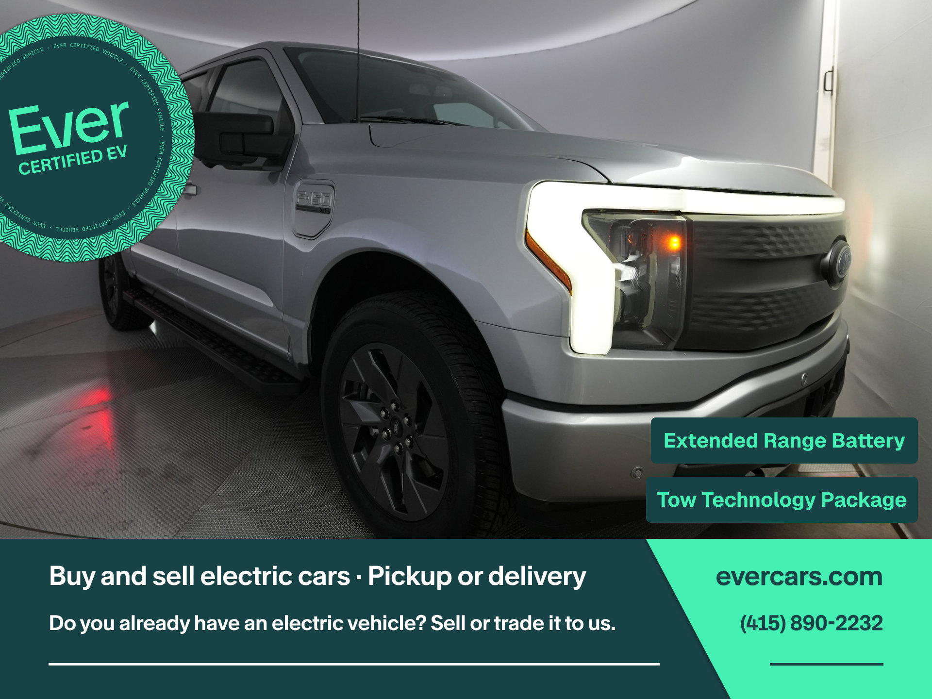Used 2023 Ford F150 Lightning XLT w/ Equipment Group 312A High AWD/4WD image 1