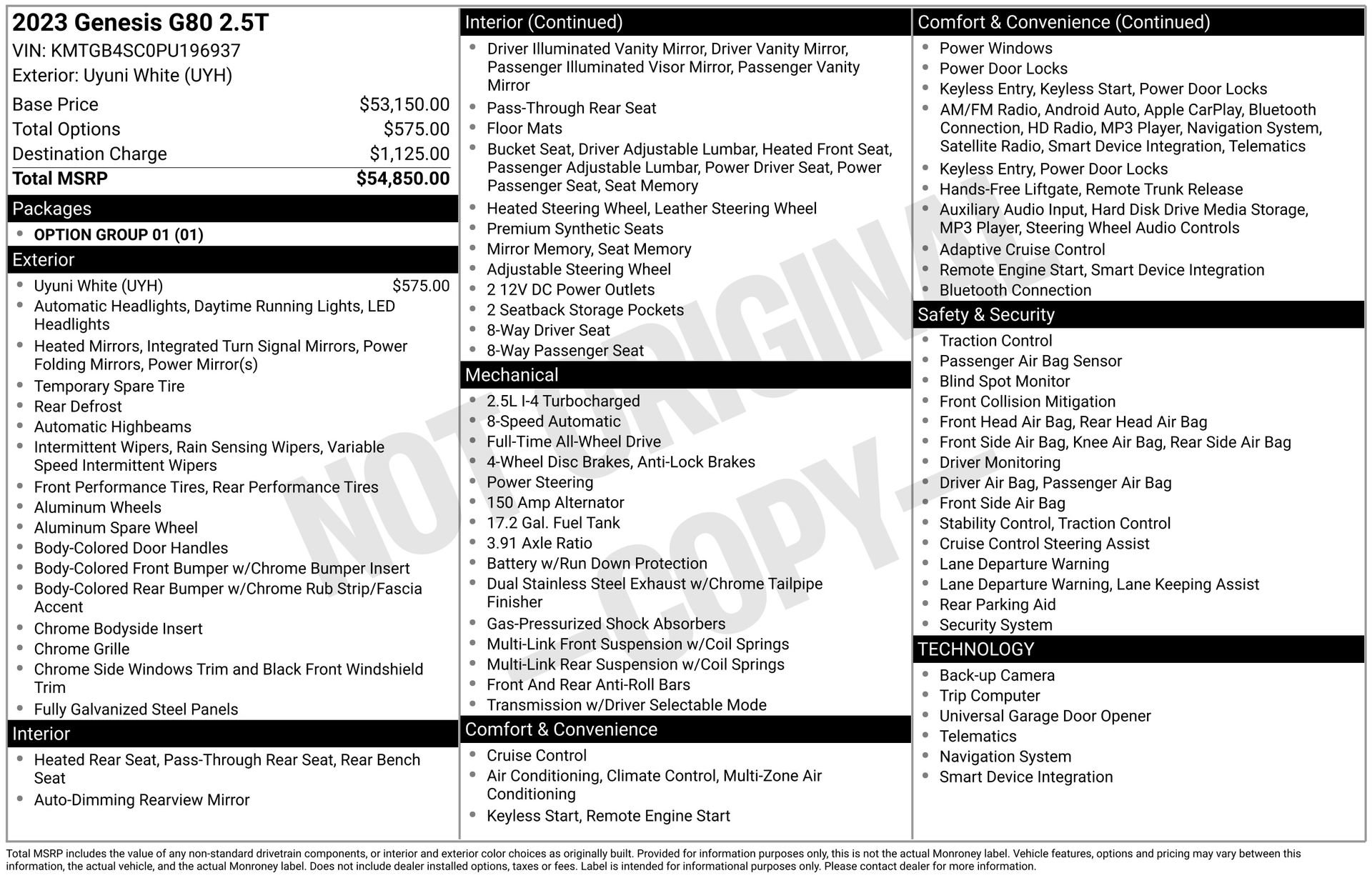 Used 2023 Genesis G80 2.5T AWD/4WD image 41