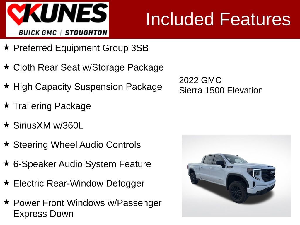 Used 2022 GMC Sierra 1500 Elevation image 2