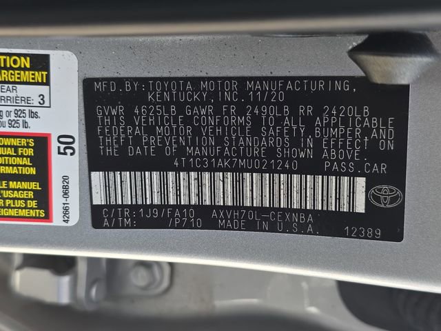 Used 2021 Toyota Camry LE image 34