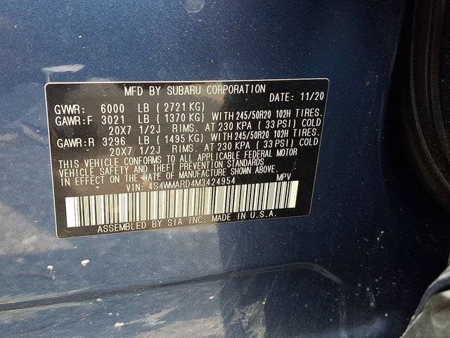 Used 2021 Subaru Ascent Touring w/ Popular Package #2A AWD/4WD image 60