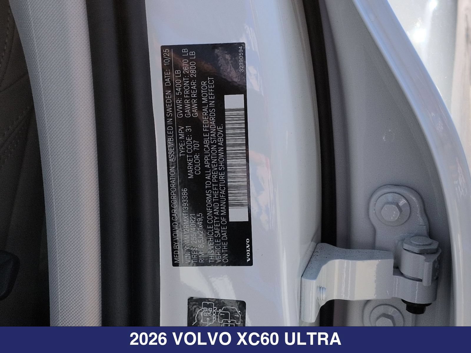 New 2026 Volvo XC60 B5 Ultra w/ Protection Package Premier AWD/4WD image 28