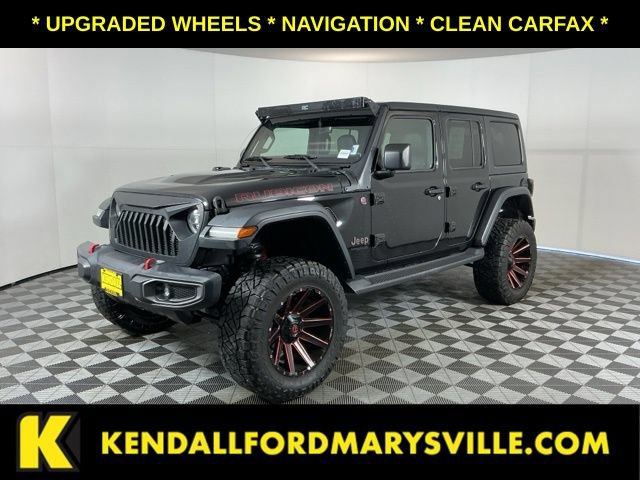 Used 2019 Jeep Wrangler Unlimited Rubicon w/ Uconnect 4C Nav & Sound Group AWD/4WD image 1