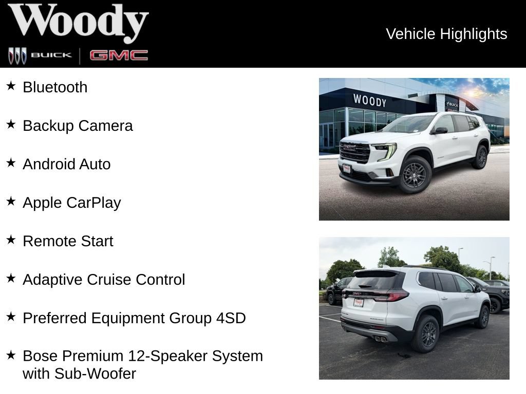 New 2026 GMC Acadia Elevation AWD/4WD image 3