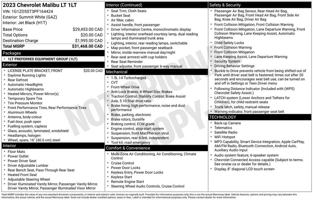 Used 2023 Chevrolet Malibu LT FWD image 28
