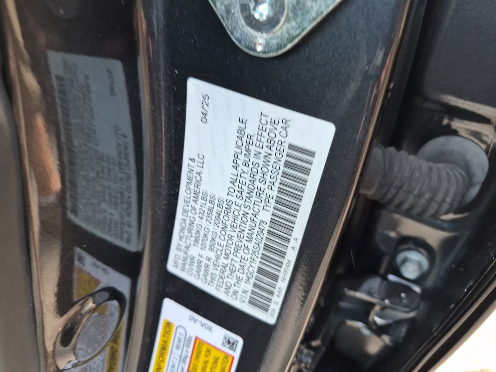 Certified 2025 Honda Accord LX image 10