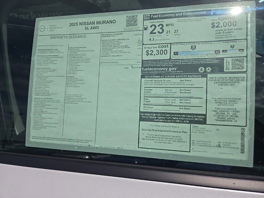 New 2025 Nissan Murano SL w/ Cargo Package image 42