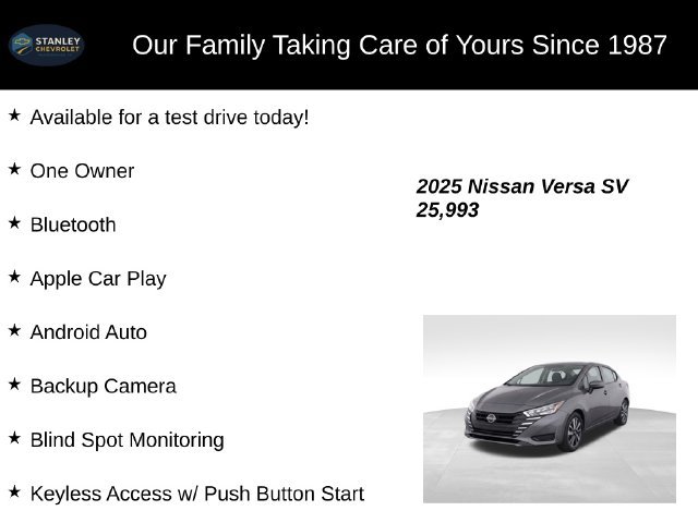 Used 2025 Nissan Versa SV FWD image 9