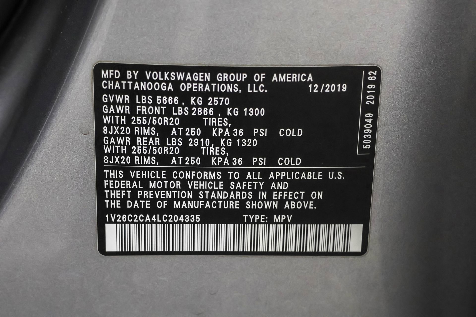 Used 2020 Volkswagen Atlas Cross Sport SE w/ Panoramic Sunroof Package image 49