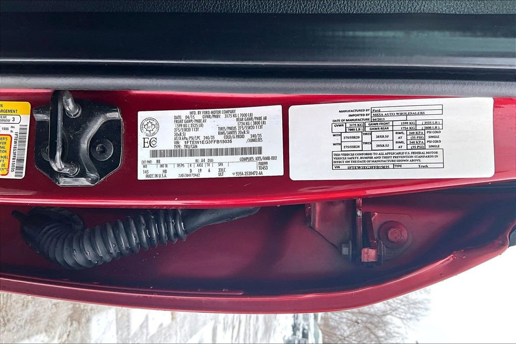 Used 2015 Ford F150 Lariat w/ Equipment Group 502A Luxury image 21