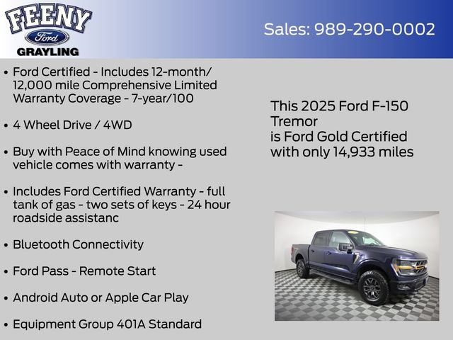 Certified 2025 Ford F150 Tremor w/ Mobile Office Package AWD/4WD image 5