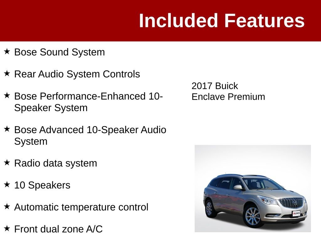 Used 2017 Buick Enclave Premium w/ Experience Buick Package AWD/4WD image 4