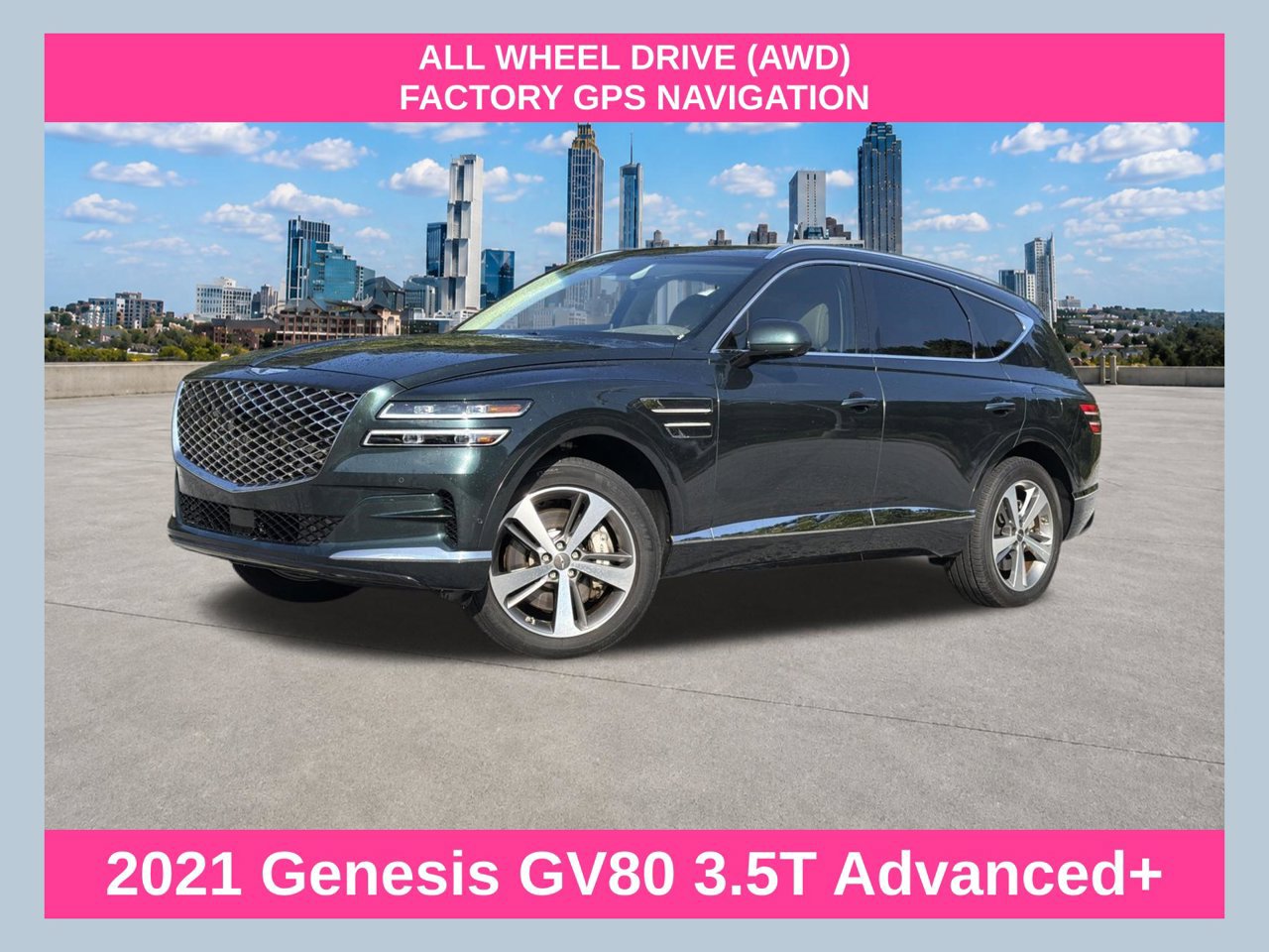 Used 2021 Genesis GV80 3.5T Advanced +