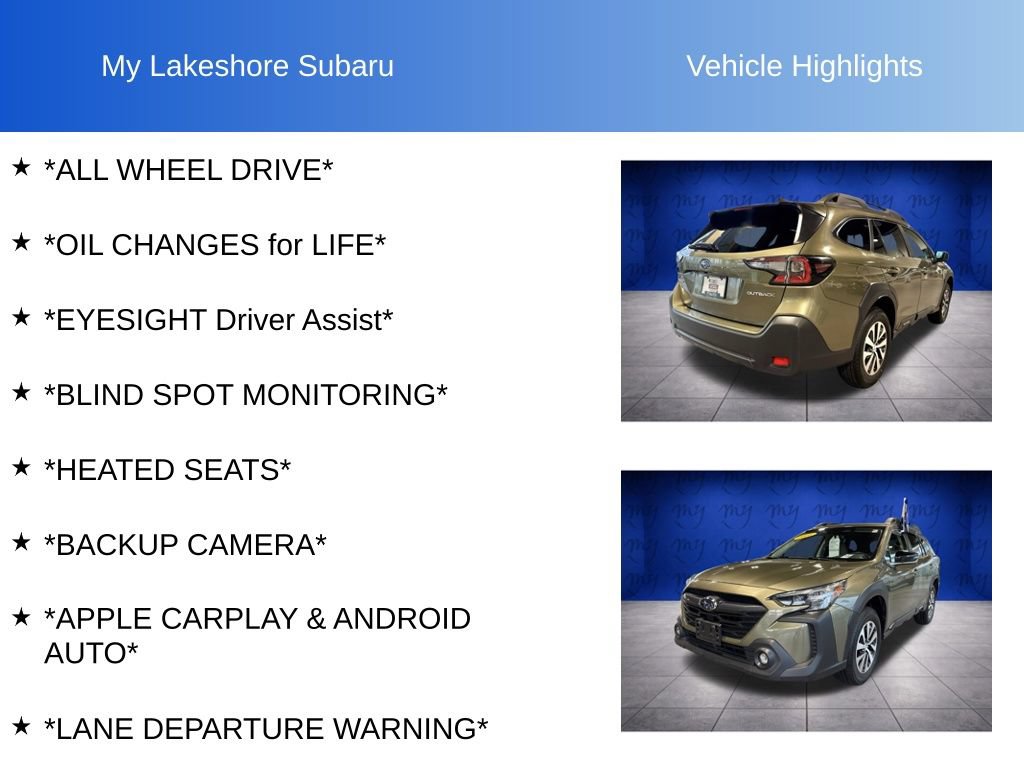 Certified 2025 Subaru Outback Premium AWD/4WD image 6